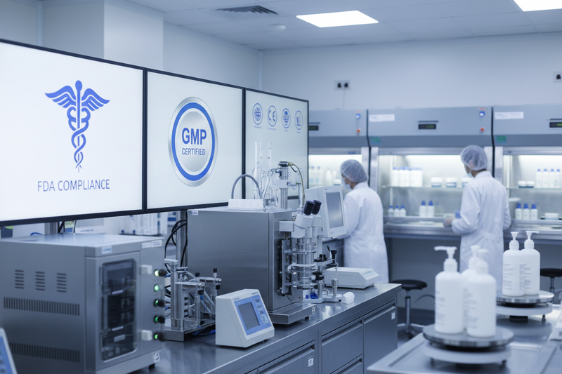 Our formulations comply with FDA regulations and international safety standards. We conduct stability testing and allergen assessments for every product. Our manufacturing facilities are GMP-certified and regularly audited to maintain the highest safety protocols.